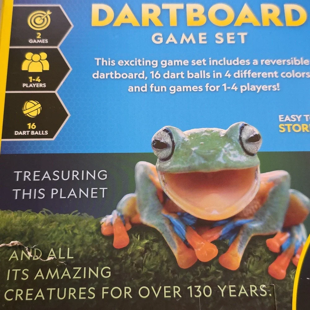 National Geographic Reversible DartBoard Game Set